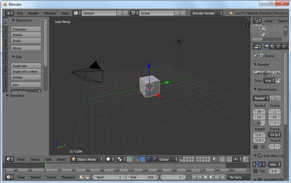 Blender x32(3D绘图软件) V2.77 英文版