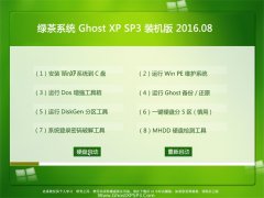 绿茶系统 GHOST XP SP3 装机版 V2016.08