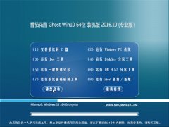 ѻ԰Ghost Win10 64λ װv201610(Զ)